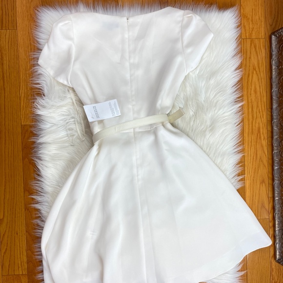 NWT Tahari ASL Cream Fit & Flare Dress, 6P - Picture 4 of 8